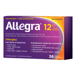 Allegra 12 Hours Antihistamine, 36 units